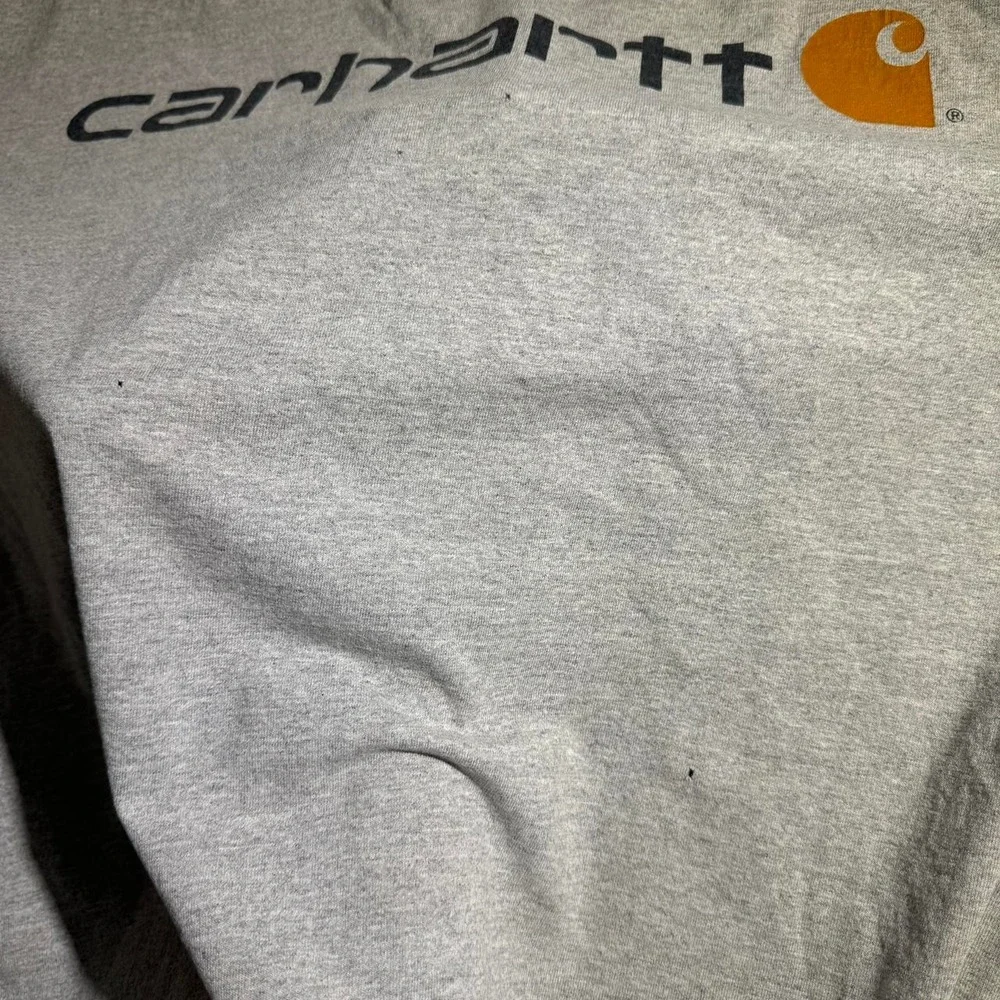 Carhartt Mens Graphic Logo Short Sleeve T-Shirt Grey XL
